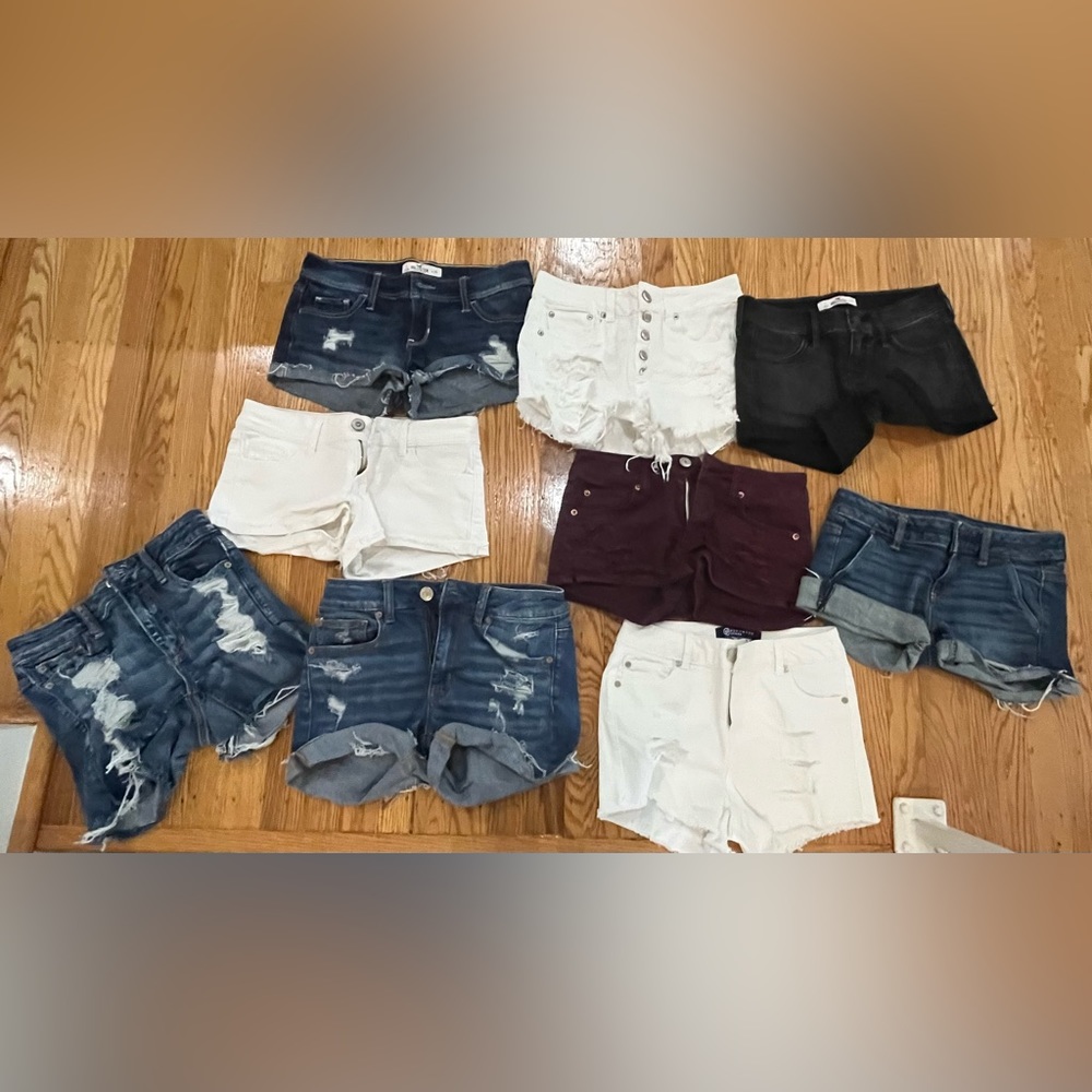 BUNDLE 9 pairs of jean shorts